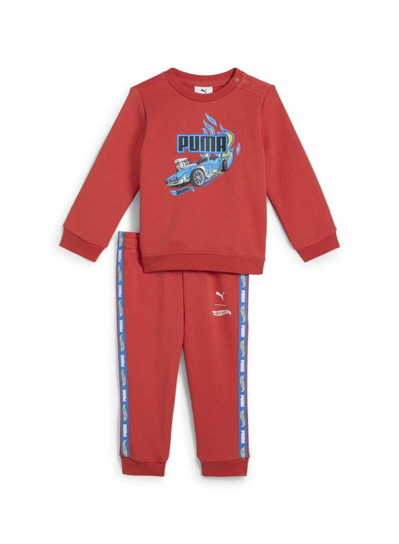 بوما طقم PUMA x HOT WHEELS Minicats Crew برقبة للأطفال - Image 1